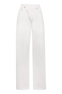 Criss Cross5-pocket straight-leg jeans